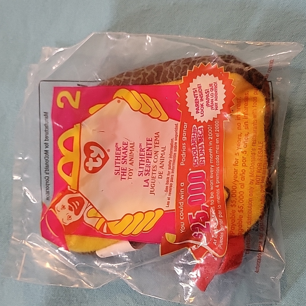 TY 2000 Slither Teenie Beanie Baby